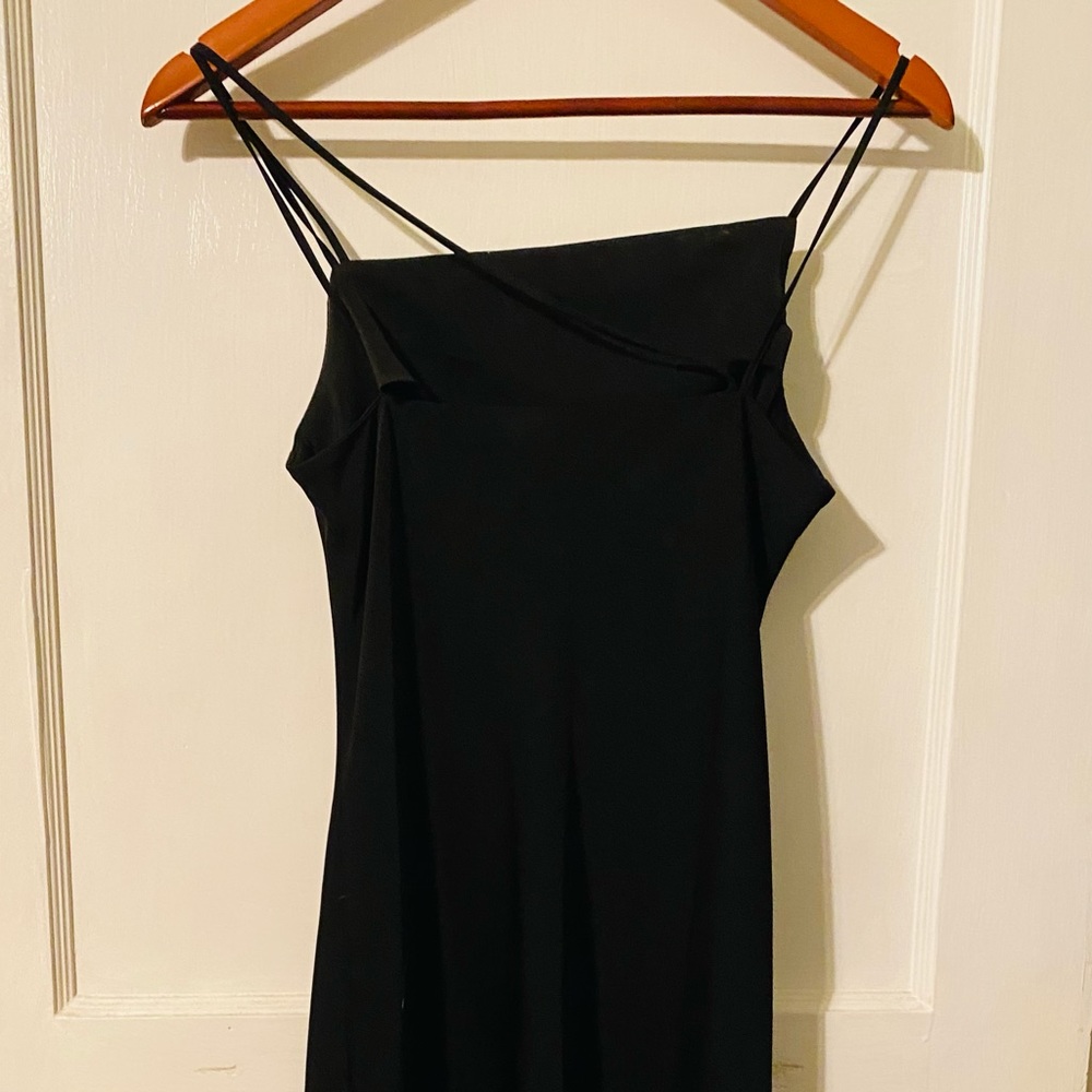 Black midi cocktail dress. Brand new, with tags.